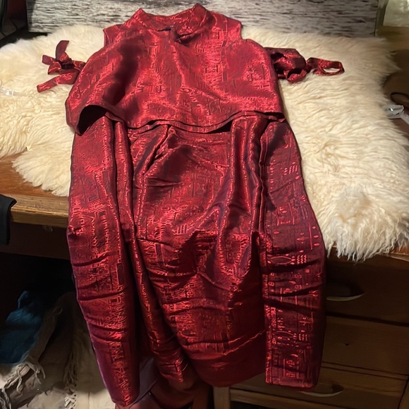 Thailand 2pc silk blend pant suit - Picture 1 of 7